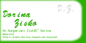 dorina zisko business card